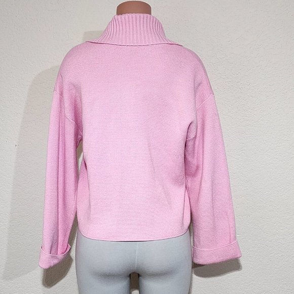 Baum Und Pferdgarten Cardigan Sweater Pink Cotton Cashmere Blend - Picture 3 of 6